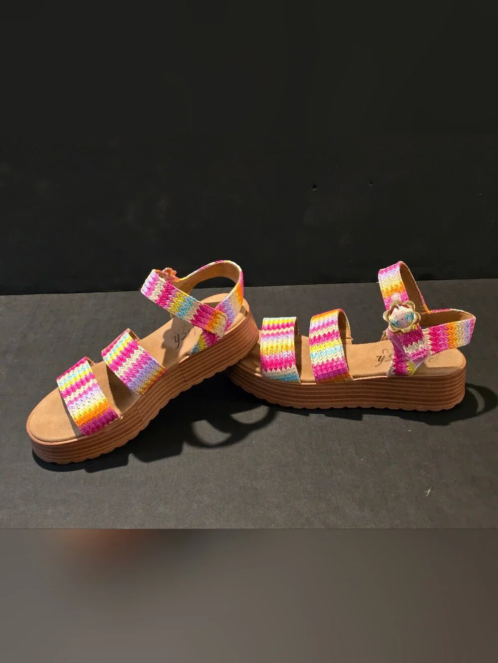 Blowfish Malibu Journey-K Strappy Platform Sandal SZ 3 KIDS